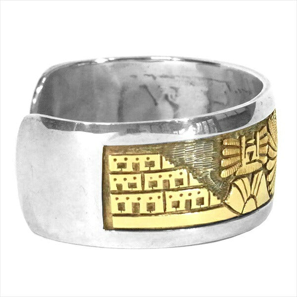 ワトソン ホナニー オーバレイ 14K スターリングシルバー イーグルダンサーカチーナ シルバー【中古】
