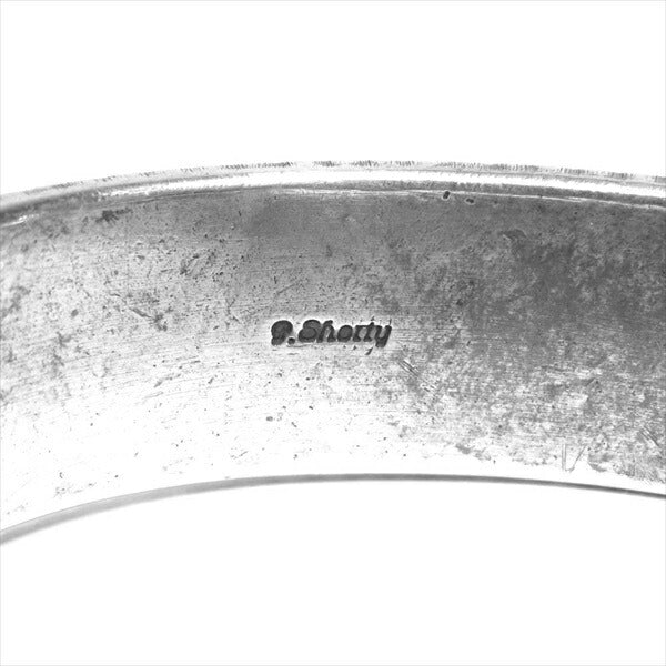 PERRY SHORTY ペリーショーティー ナバホ Coin Silver コインシルバー スタンプワーク チゼル  シルバー【中古】