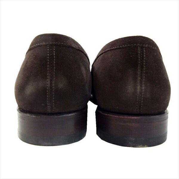 JALAN SRIWIJAYA ジャランスリウァヤ 98589 コインローファー ビジネスシューズ D.BROWN SUEDE 5【新古品】【未使用】【中古】