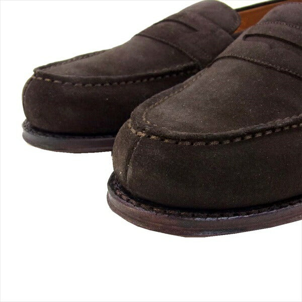 JALAN SRIWIJAYA ジャランスリウァヤ 98589 コインローファー ビジネスシューズ D.BROWN SUEDE 5【新古品】【未使用】【中古】