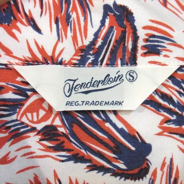 TENDERLOIN テンダーロイン T-RAYON SHT WOLF ウルフ柄 レーヨン 半袖 半袖シャツ ホワイト系 ホワイト系 S【美品】【中古】