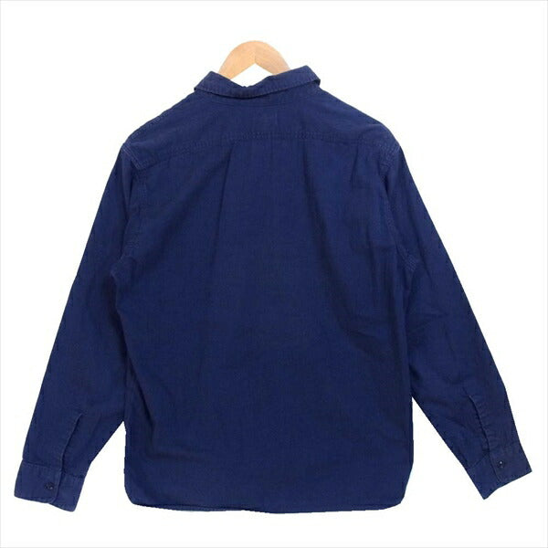 TENDERLOIN テンダーロイン T-G.S SHT H LONG ヘリンボーン ワーク 長袖シャツ ワークシャツ ネイビー系 ネイビー系 Ｓ【中古】