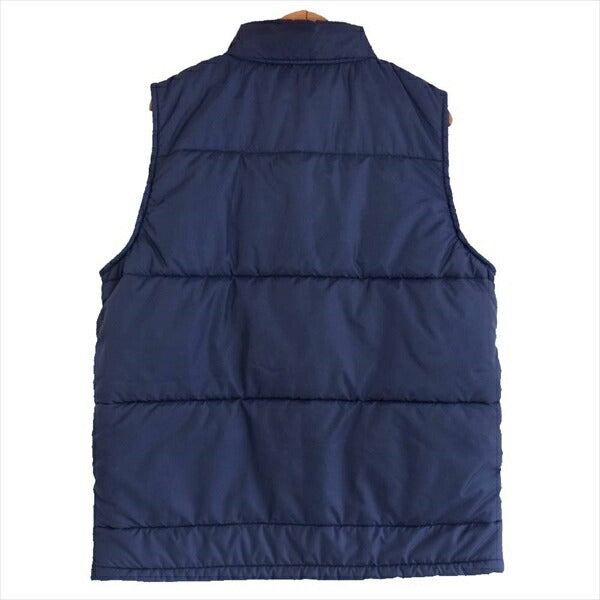 TENDERLOIN テンダーロイン T-NRA VEST  ロゴワッペン プリマロフト 中綿 ベスト ジレ ネイビー系 S【中古】