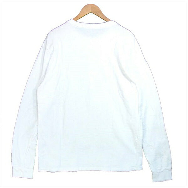 SOPH ソフ GUESS ゲス 17SS ロゴ プリント クルーネック ロングスリーブ 長袖Tシャツ カモ柄 Tシャツ 白系 白系 M【中古】