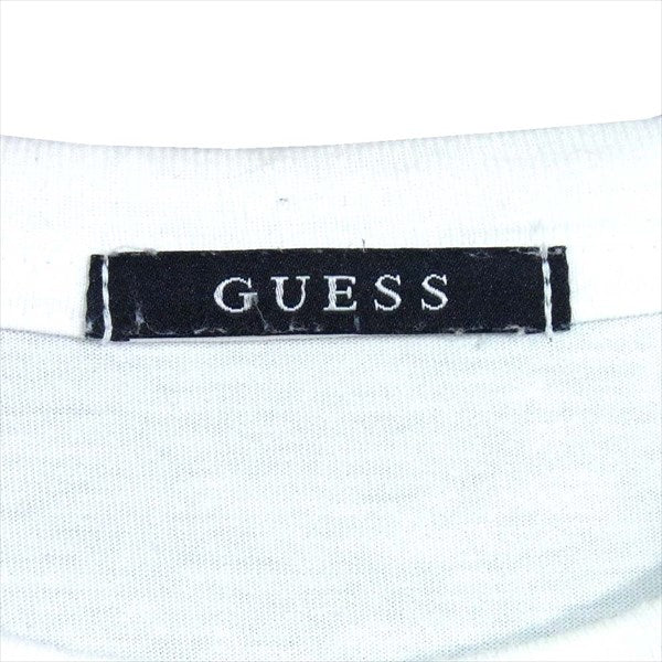 SOPH ソフ GUESS ゲス 17SS ロゴ プリント クルーネック ロングスリーブ 長袖Tシャツ カモ柄 Tシャツ 白系 白系 M【中古】