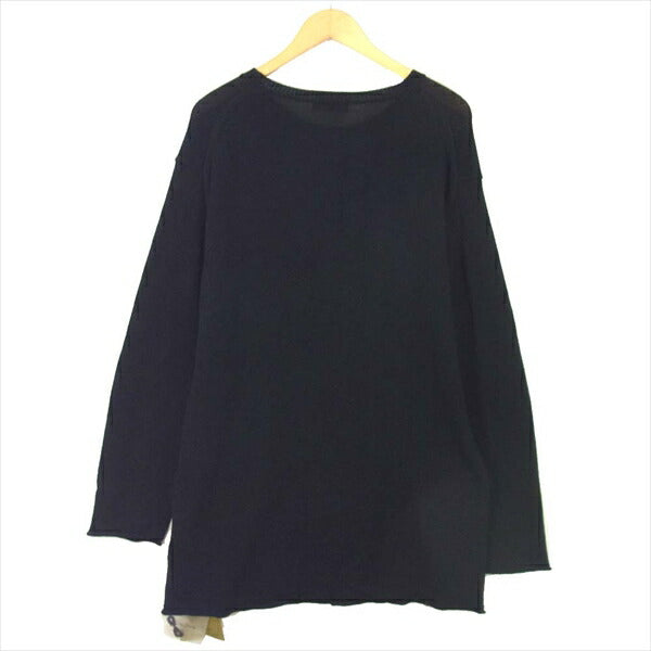 Yohji Yamamoto ヨウジヤマモト HN-K08-872-2A プールオム 20SS 丸首A ニット ブラック系 3【極上美品】【中古】