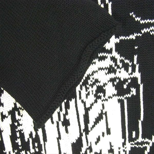 Yohji Yamamoto ヨウジヤマモト HN-K08-872-2A プールオム 20SS 丸首A ニット ブラック系 3【極上美品】【中古】