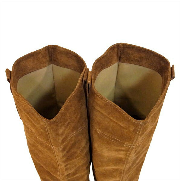 FABIO RUSCONI ファビオルスコーニ スウェード ロングブーツ イタリア製 レディース ブーツ ブラウン系 ブラウン系 37【中古】