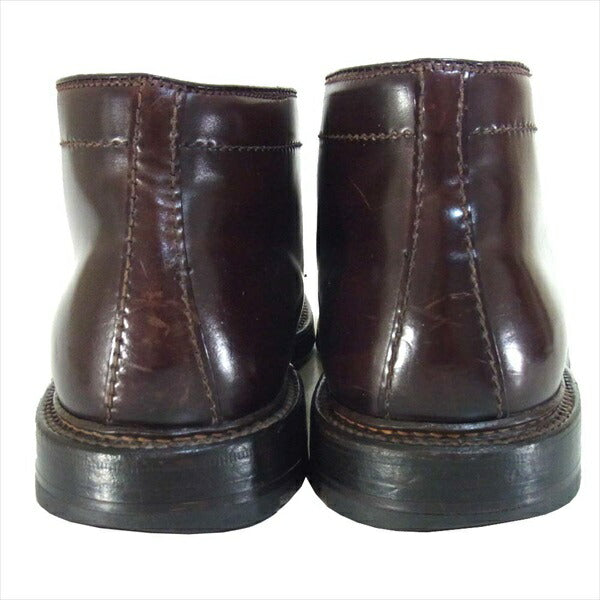 ALDEN オールデン 1339 コードバン チャッカ ブーツ USA製 BEAMS チャッカブーツ ダークブラウン系 6【中古】