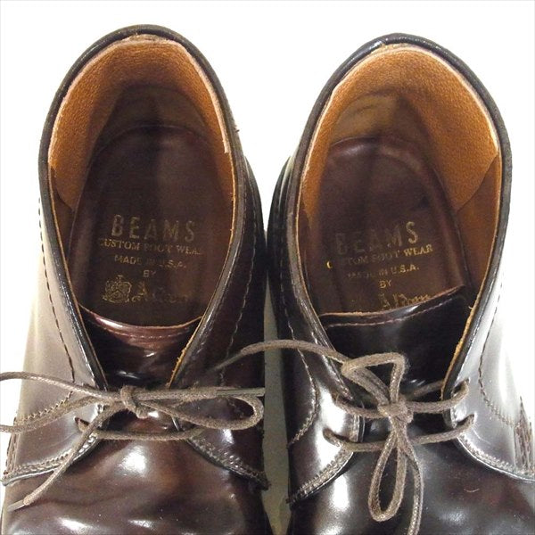 ALDEN オールデン 1339 コードバン チャッカ ブーツ USA製 BEAMS チャッカブーツ ダークブラウン系 6【中古】