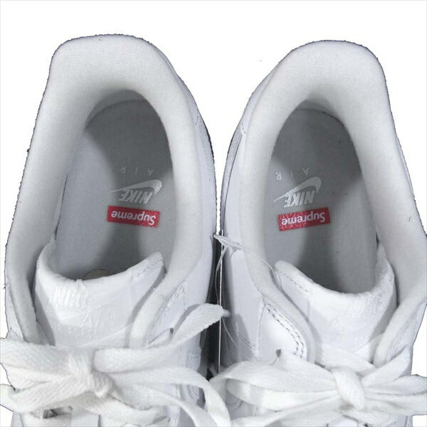 Supreme シュプリーム CU9225-100 ナイキ NIKE AIR FORCE 1 LOW エアフォース ワン ロウ スニーカー 白 27.5cm【極上美品】【中古】