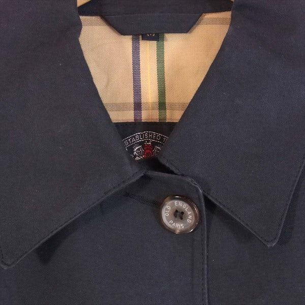 OLD ENGLAND オールドイングランド 英国製 ラバーコーティング トレンチコート 黒系 黒系 36【中古】