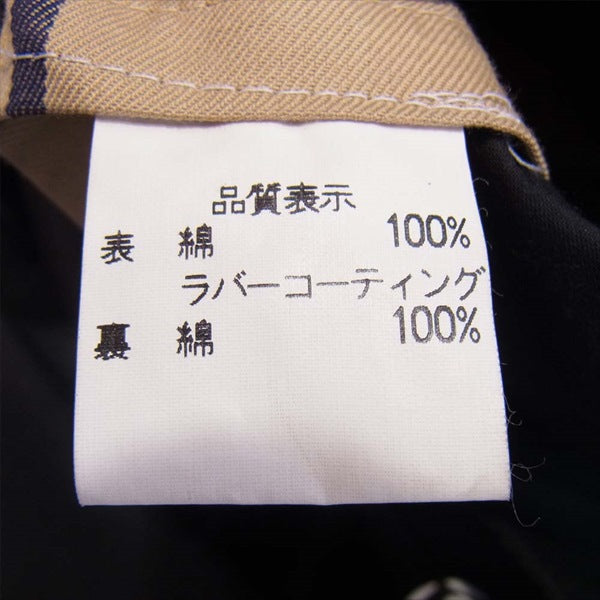 OLD ENGLAND オールドイングランド 英国製 ラバーコーティング トレンチコート 黒系 黒系 36【中古】