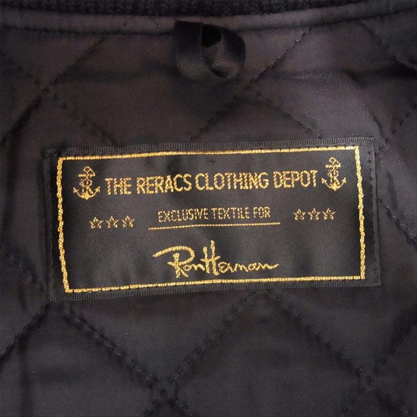 Ron Herman ロンハーマン ザリラクス THE RERACS 14FW-RECT-029 裏地キルティング スタジャン ネイビー系 46【中古】
