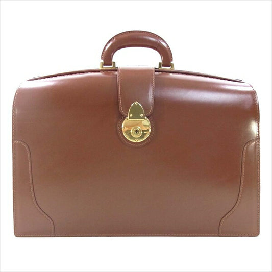 大峡製鞄 オオバセイホウ 1135 ダレスバッグ ブリティッシュブライドル バッグ ブラウン系【極上美品】【中古】