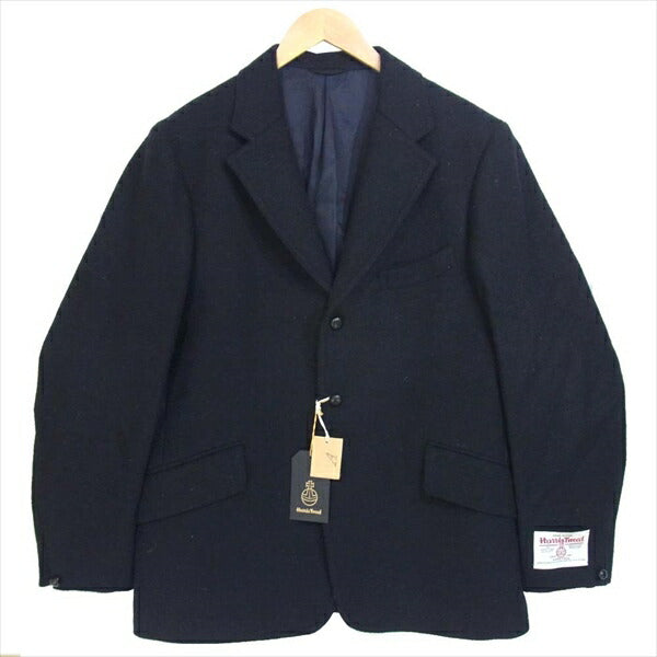 アナトミカ ハリスツイード HARRIS TWEED DUNN ウール 3B ウールジャケット ネイビー系 42【新古品】【未使用】【中古】