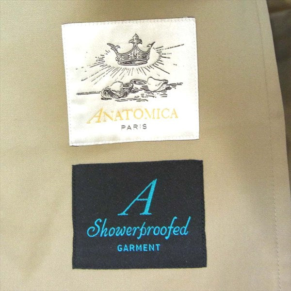 アナトミカ 530-522-03 S-PROOFED GABARDINE ギャバジン トレンチコート ベージュ系 50【極上美品】【中古】