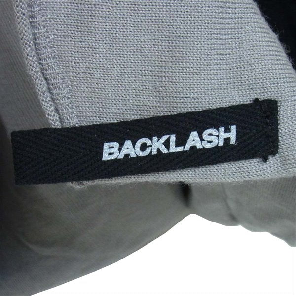 ISAMUKATAYAMA BACKLASH イサムカタヤマバックラッシュ ニット生地 七分丈 Tシャツ ラグラン ニットカットソー カットソー 灰×黒系 灰×黒系 表記無し【中古】