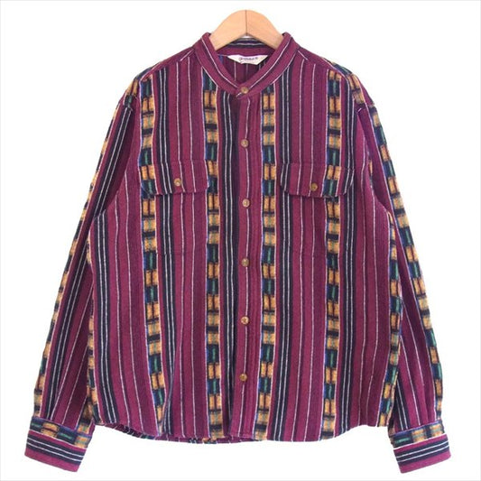 TENDERLOIN テンダーロイン T-GTM STAND SHT スタンドカラー シャツ ガテマラ グアテマラ ネイティブ 長袖シャツ マルチカラー系 M【中古】