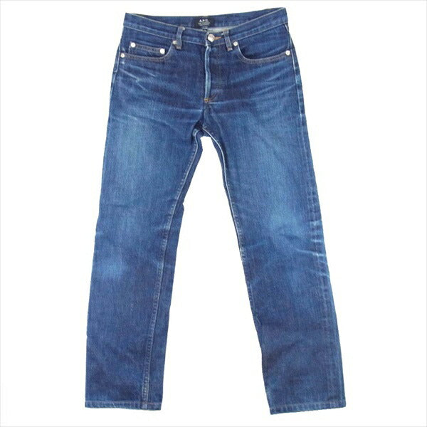 A.P.C. アーペーセー 1311 ボタンフライ 無地 コットン デニム パンツ インディゴブルー系 インディゴブルー系 W29【中古】