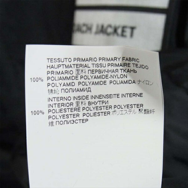 MAISON MARGIELA メゾンマルジェラ 19SS S50AM0358 フロントパッチ ナイロン コーチ ナイロンジャケット 黒系 52【新古品】【未使用】【中古】