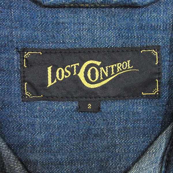 LOST CONTROL ロストコントロール LAW-SHB-03-B デニム 長袖 ロングスリーブ シャツ 日本製 デニムシャツ インディゴブルー系 インディゴブルー系 2【中古】