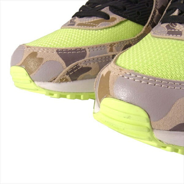 NIKE ナイキ CW4039 300 AIR MAX 90 SP GREEN CAMO エアマックス ダックカモ スニーカー ライトグリーン系 27.5cm【美品】【中古】