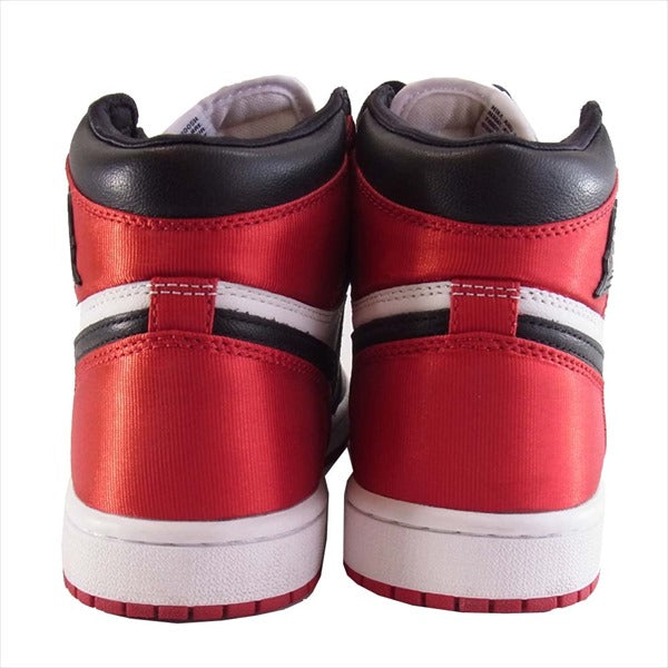 NIKE ナイキ CD0461 016 WMNS AIR JORDAN 1 HI OG SATIN エアジョーダン 1 ハイ サテン ブラックトゥ スニーカー マルチカラー系 26㎝【美品】【中古】