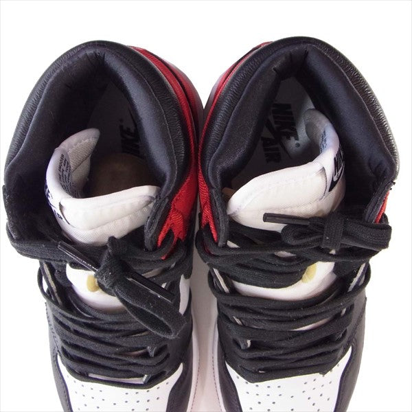 NIKE ナイキ CD0461 016 WMNS AIR JORDAN 1 HI OG SATIN エアジョーダン 1 ハイ サテン ブラックトゥ スニーカー マルチカラー系 26㎝【美品】【中古】