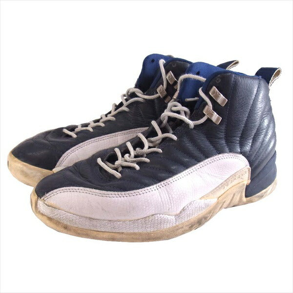 NIKE AIR JORDAN ナイキ ジョーダン 130690-411 XII 12 ハイカット スニーカー ネイビー系 ネイビー系 26.5㎝【中古】