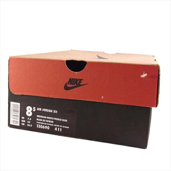 NIKE AIR JORDAN ナイキ ジョーダン 130690-411 XII 12 ハイカット スニーカー ネイビー系 ネイビー系 26.5㎝【中古】