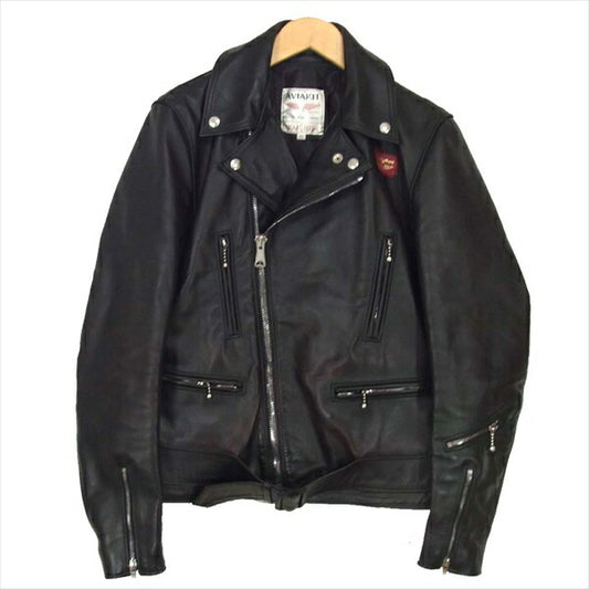 Lewis Leathers ルイスレザー Bermuda バミューダ カスタム CLIXジップ ダブル ライダース ジャケット ブラウン系 38【中古】