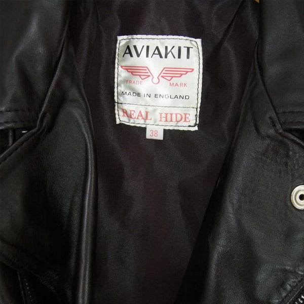 Lewis Leathers ルイスレザー Bermuda バミューダ カスタム CLIXジップ ダブル ライダース ジャケット ブラウン系 38【中古】