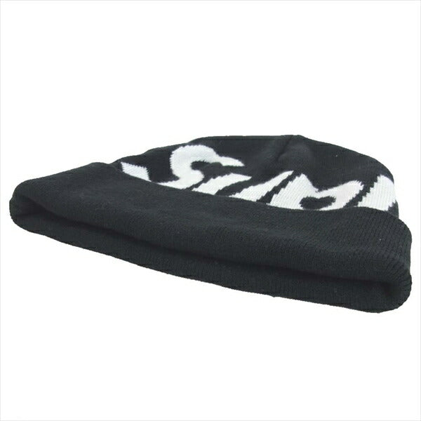 Supreme シュプリーム 16AW Big Logo Beanie カシミヤ混 ビッグロゴ ビーニー ニットキャップ 帽子 ブラック系  ブラック系【中古】