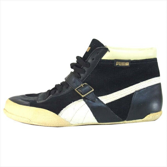 PUMA プーマ 341444-02 ジャベリン ハイカットスニーカー ハイカット ベルト スニーカー ブラック系 ブラック系 28.5cm【中古】