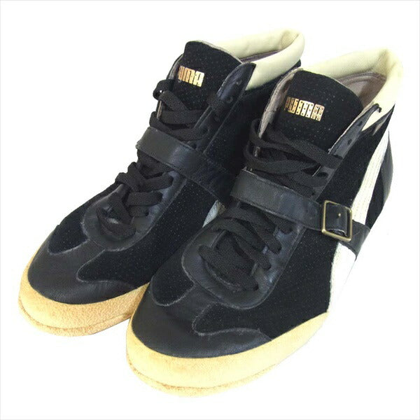 PUMA プーマ 341444-02 ジャベリン ハイカットスニーカー ハイカット ベルト スニーカー ブラック系 ブラック系 28.5cm【中古】