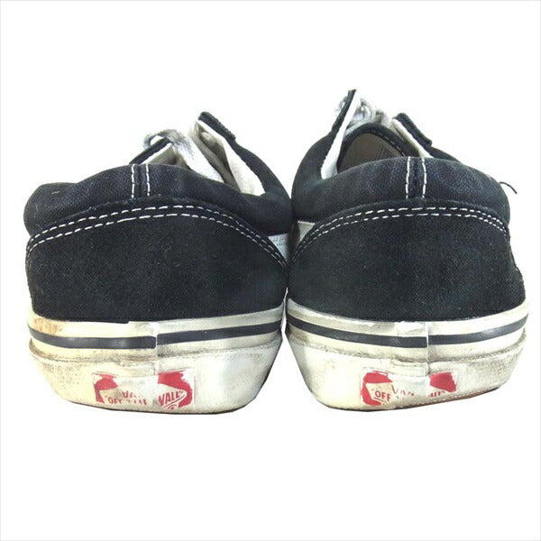 VANS バンズ 訳難あり V36OG 50th Anniversary 周年限定 OLD SCHOOL オールドスクール スニーカー 黒系 黒系 US9【中古】