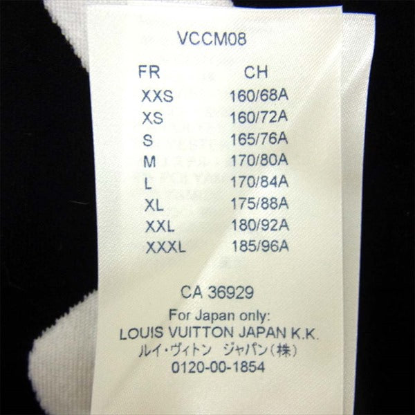 LOUIS VUITTON ルイ・ヴィトン 国内正規 1A7QUO 20SS グラフィック インターシャ Tシャツ ブラック系 M【中古】