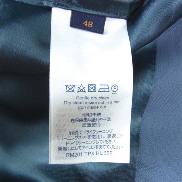 LOUIS VUITTON ルイ・ヴィトン 国内正規 1A7R6Z 20SS ポンヌフ ノートルダム レース ディティール ダブル ジャケット チャコール系 48【中古】