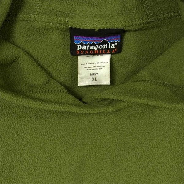 patagonia パタゴニア 26221  シンチラ フリース メキシコ製 プルオーバー パーカー グリーン系 XL 【即決】 グリーン系 XL【中古】