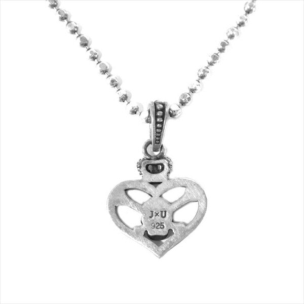 Justin Davis ジャスティンデイビス HEARTINSKULL ハートスカルネックレス 925 ネックレス  シルバー【中古】