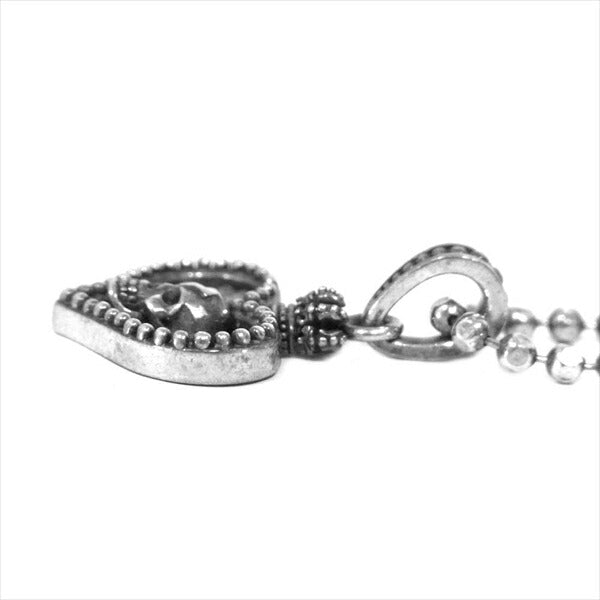Justin Davis ジャスティンデイビス HEARTINSKULL ハートスカルネックレス 925 ネックレス  シルバー【中古】