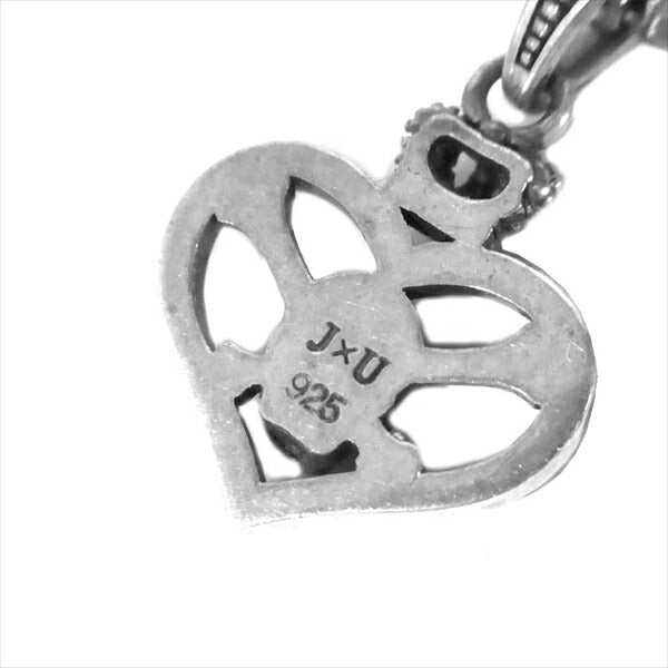 Justin Davis ジャスティンデイビス HEARTINSKULL ハートスカルネックレス 925 ネックレス  シルバー【中古】