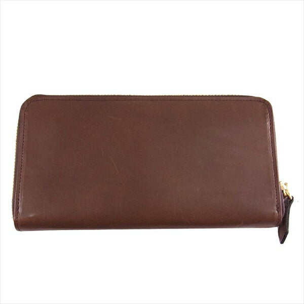 COCOMEISTER ココマイスター パティーナ ラウンド ファスナー ロング ウォレット 長財布 財布 ブラウン系【美品】【中古】