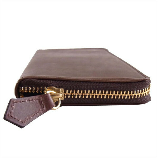 COCOMEISTER ココマイスター パティーナ ラウンド ファスナー ロング ウォレット 長財布 財布 ブラウン系【美品】【中古】