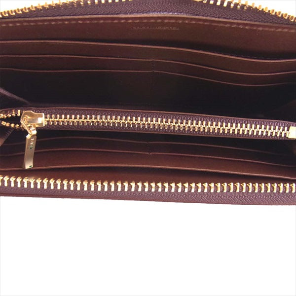 COCOMEISTER ココマイスター パティーナ ラウンド ファスナー ロング ウォレット 長財布 財布 ブラウン系【美品】【中古】