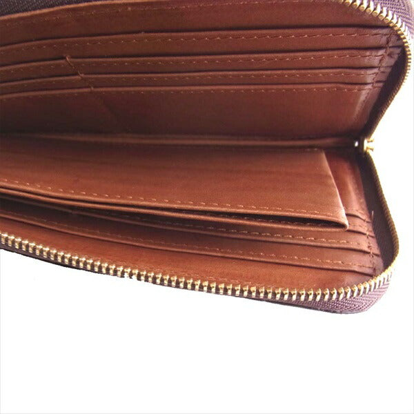 ガウディ クロコ L字 ロング ウォレット 札入れ 長財布 財布 ブラウン系【中古】