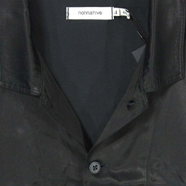 nonnative ノンネイティブ NN-S3329 TOURIST SHIRT S/SR/C TWILL オープンカラー 半袖シャツ ダークネイビー系 4【中古】