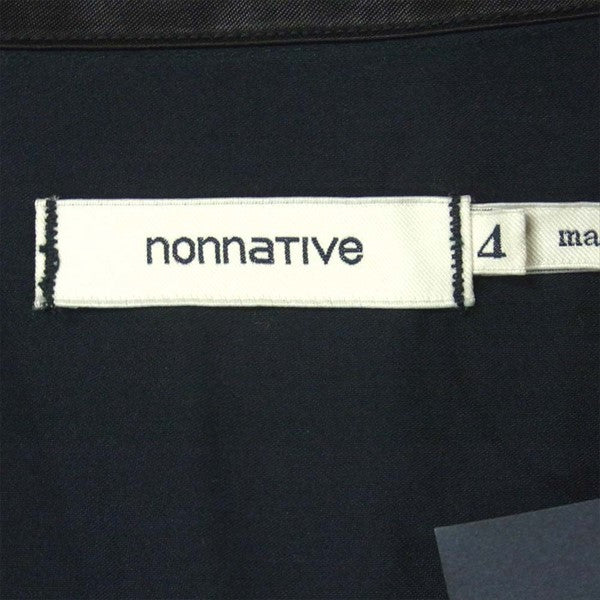 nonnative ノンネイティブ NN-S3329 TOURIST SHIRT S/SR/C TWILL オープンカラー 半袖シャツ ダークネイビー系 4【中古】
