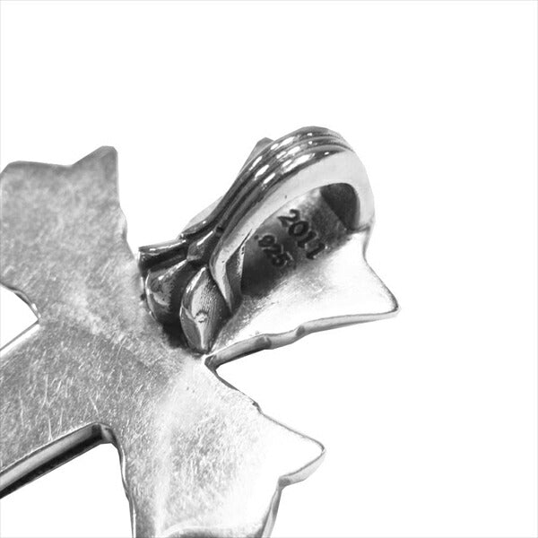 CHROME HEARTS クロムハーツ（原本有） 国内正規店原本付属 ダブル CHクロス パヴェダイヤ ペンダントトップ シルバー【中古】